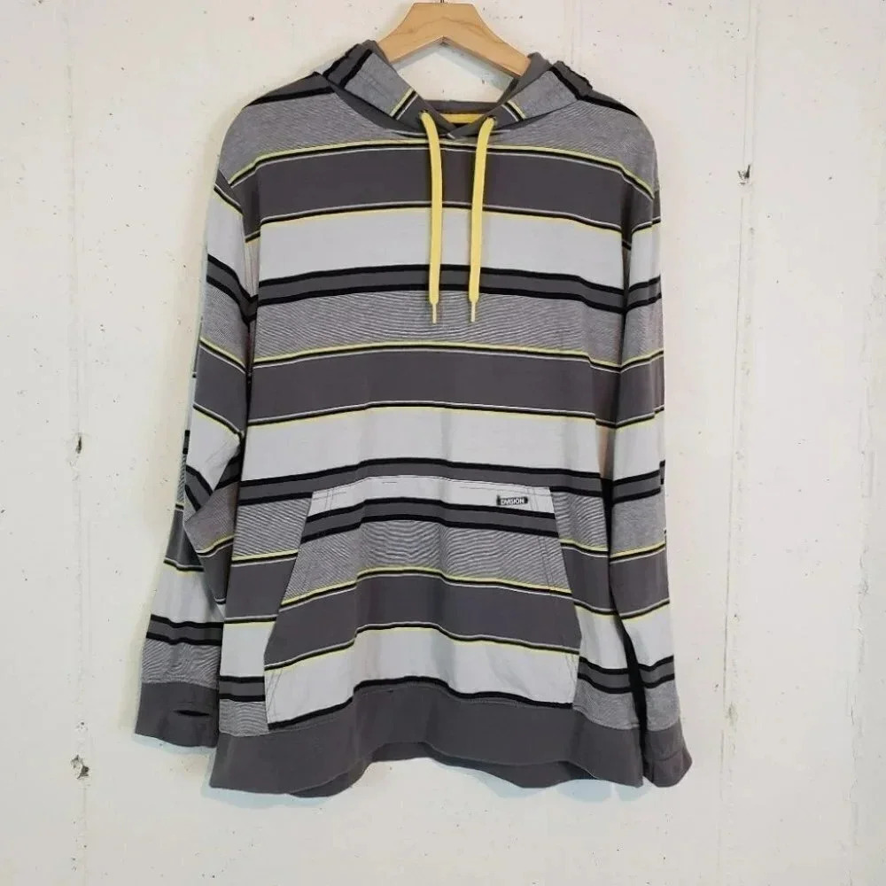 Dvision XL gray/white/blk/yellow‎ skater hoodie